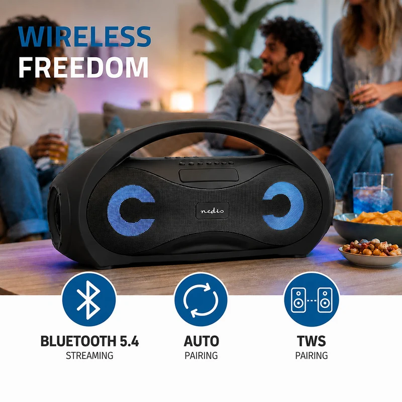 Bluetooth® Party Boombox 420 min - 2.0 - 24W