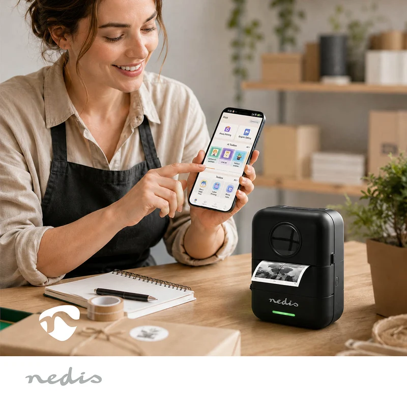 Printer Afdrukken zonder inkt - Wit / Zwart - Bluetooth®