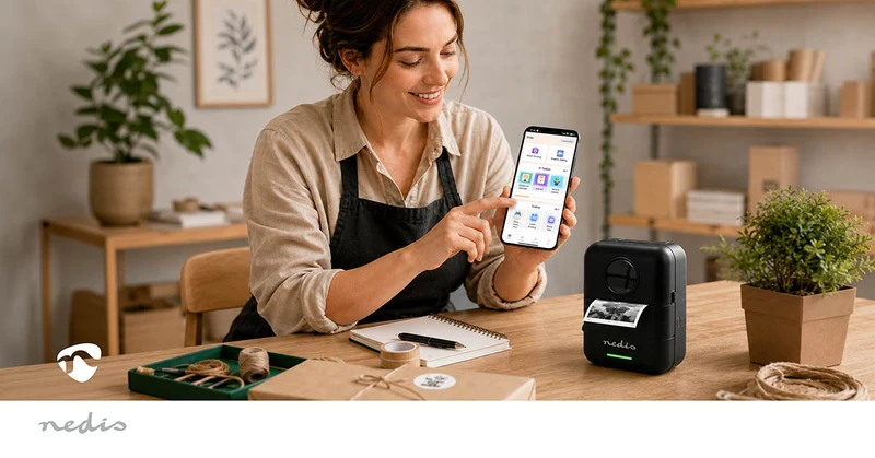 Printer Afdrukken zonder inkt - Wit / Zwart - Bluetooth®