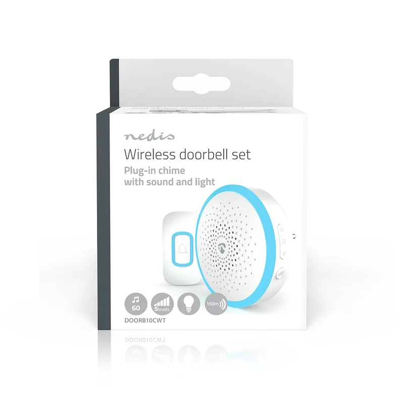 Draadloze Deurbelset Netvoeding - 220 - 250 V AC - 1x CR2032