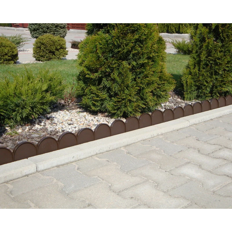 Prosperplast Garden Edge Garden Line IKRA 10m cemno Brown