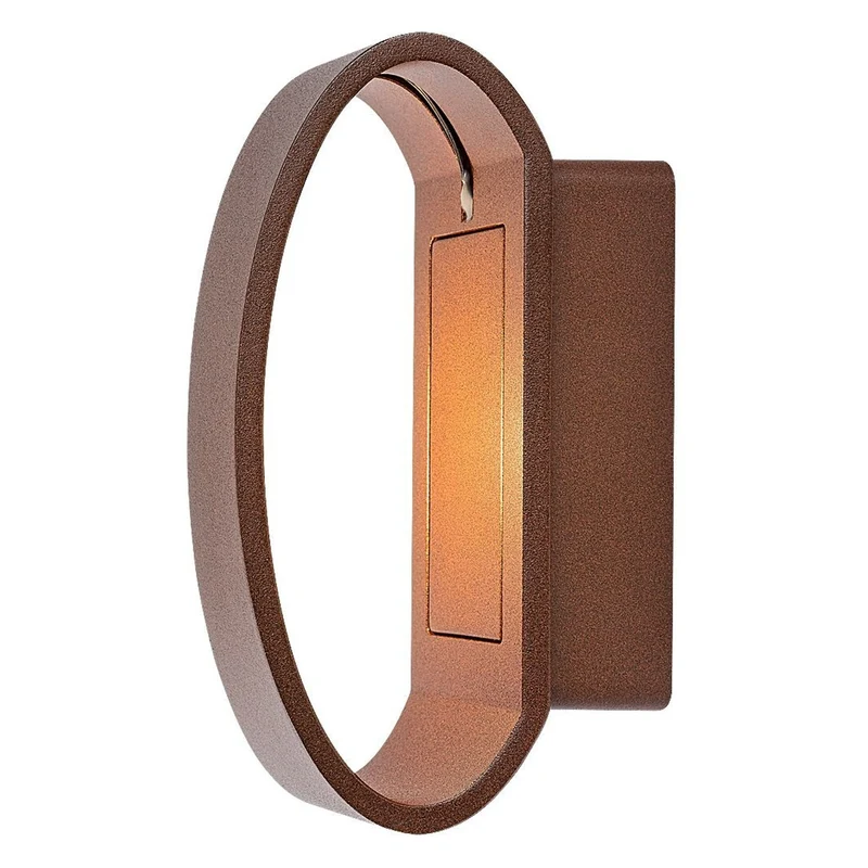 Rabalux Gerla utomhusvägglampa, brun, LED 9 W, IP54, 3000 K, 77180