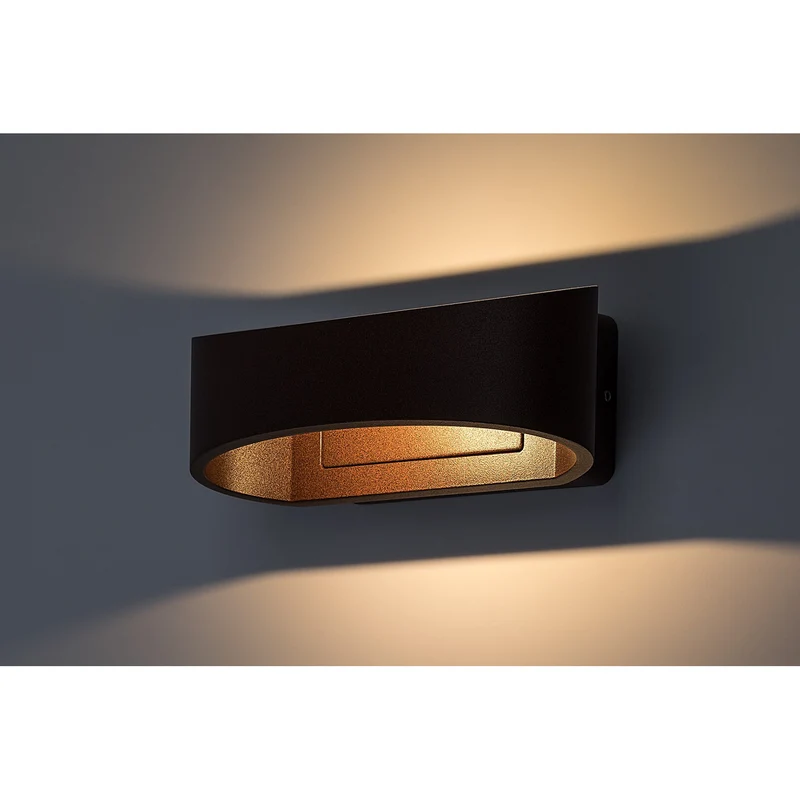 Rabalux Gerla utomhusvägglampa, brun, LED 9 W, IP54, 3000 K, 77180