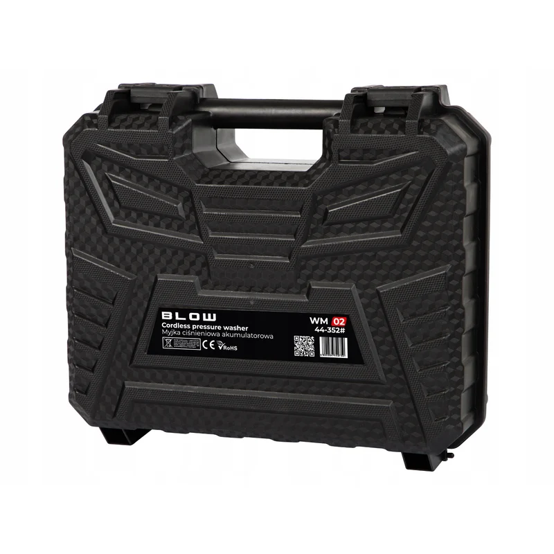Blow batteridriven högtryckstvätt, tryck upp till 26 bar, effekt 260 W, slanglängd 5 m, vattenfilter, olika driftslägen, 44-352#