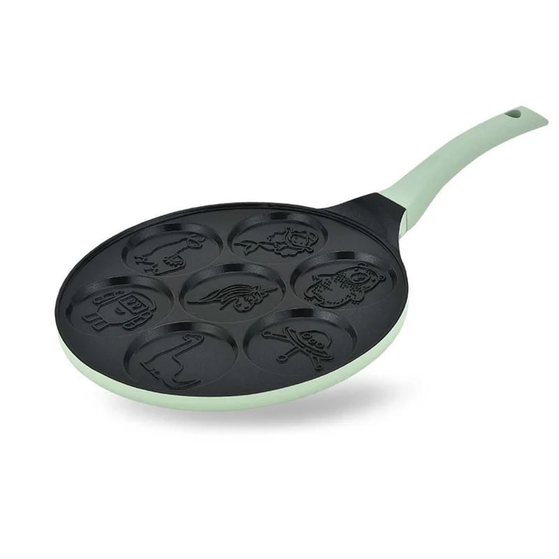 Pancake Maestro-pannkaksstekpanna, motiv med sagofigurer, diameter 26 cm, non-stick-beläggning, silikonhandtag, passar alla typer av spisar, MR-1222-D