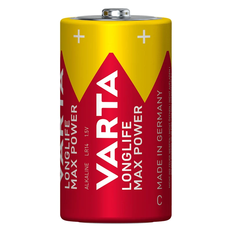 6 st R-14 R14 C 1,5 V alkaliska batterier Varta Longlife Max Power