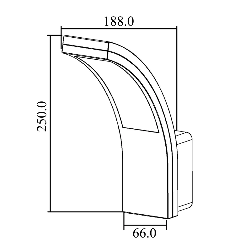 Maclean LED-fasadlampa, 800 lm, IP54, 10 W, naturvit ljusfärg (4000 K), svart, MCE343 B, 2 st