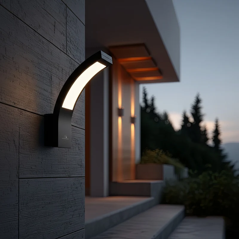 Maclean LED-fasadlampa, 800 lm, IP54, 10 W, naturvit ljusfärg (4000 K), svart, MCE343 B, 2 st