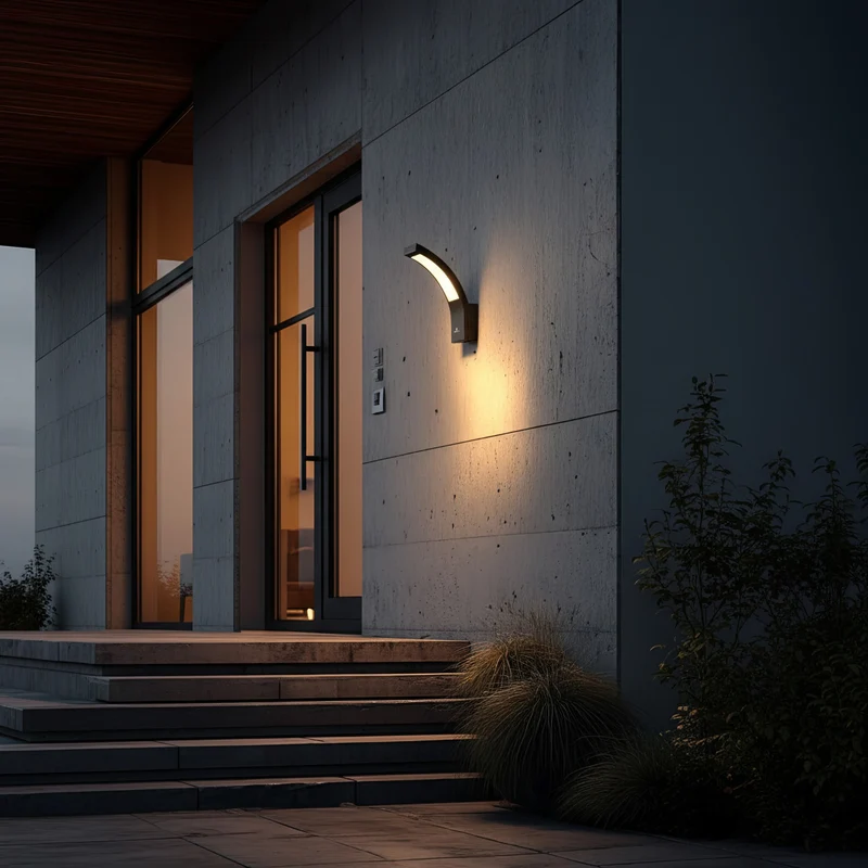 Maclean LED-fasadlampa, 800 lm, IP54, 10 W, naturvit ljusfärg (4000 K), svart, MCE343 B, 2 st