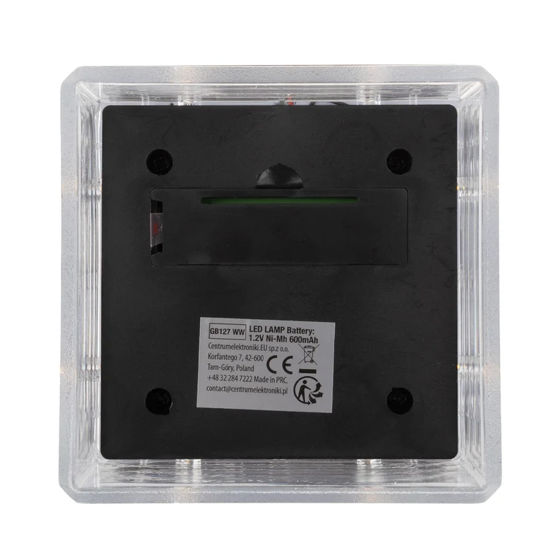 GreenBlue solcellsdriven LED-stolplampa, 100 x 100 mm, kuplock, 3200 K, GB128 WW, 4 st