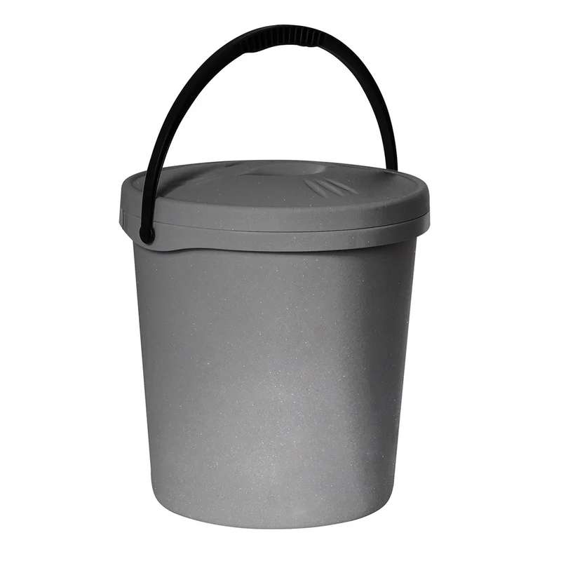 Plast Team hink, lock, handtag, 16 liter, silver, 2062