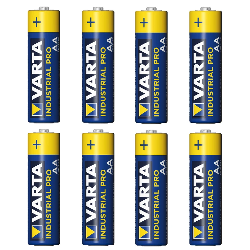 8x R-06 LR6 AA 1,5V alkaliskt batteri Varta Industrial 4006