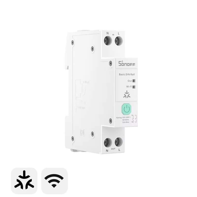 Sonoff BASIC-1GSP - Interruptor DIN 32A Matter Wi-Fi