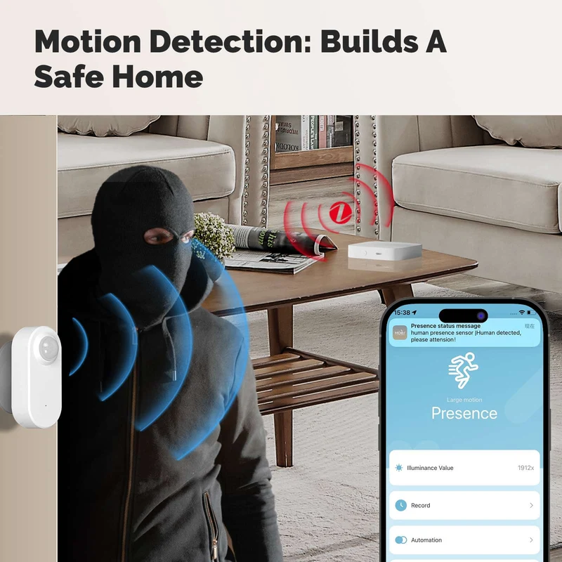 MOES ZSS-HP05 - Sensor Presença Humana mmWave Zigbee