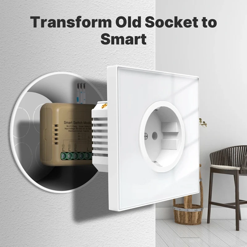 Moes ZM-104D - Módulo Switch 4 Canais Zigbee