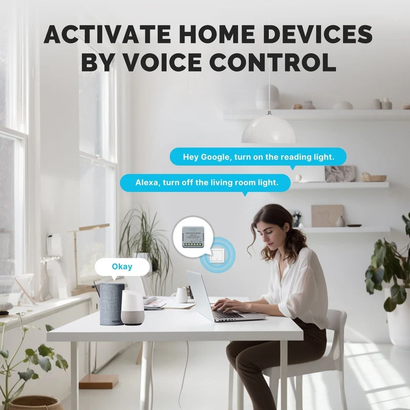 Moes ZM-104B - Módulo Switch 2 Canais Zigbee