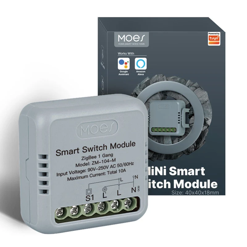 Módulo Switch Zigbee Mini 1 Canal - MOES ZM-104