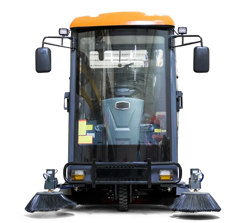 Kehrmaschine mit Kabine Graefer KM180-PRO inkl. Hochdruckreiniger