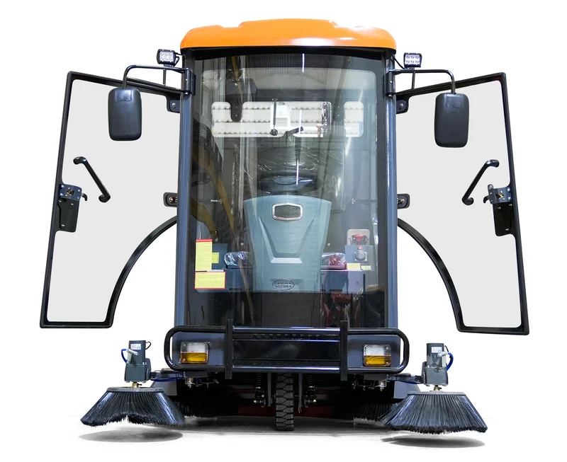 Kehrmaschine mit Kabine Graefer KM180-PRO inkl. Hochdruckreiniger