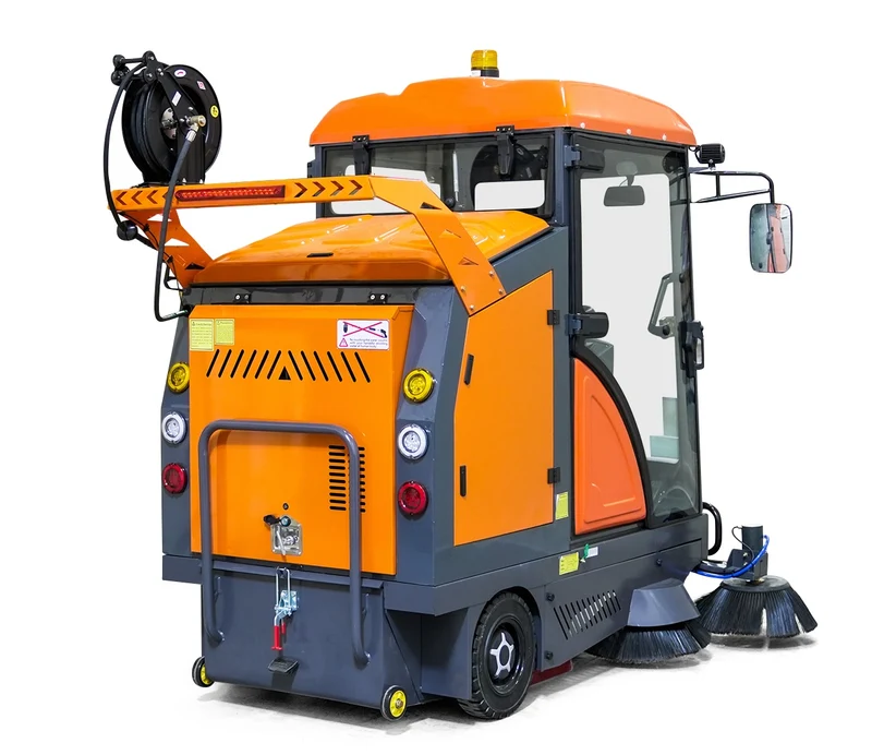 Kehrmaschine mit Kabine Graefer KM180-PRO inkl. Hochdruckreiniger