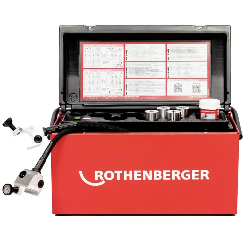 Pipe Freezing System Rothenberger Rofrost Turbo 2" R290 230V + 8 Reducer Shells