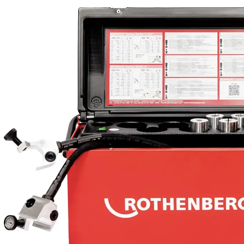 Pipe Freezing System Rothenberger Rofrost Turbo 2" R290 230V + 8 Reducer Shells