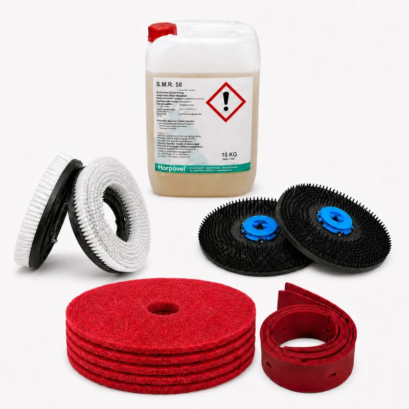 Set - Erstausstattung/ Komplettset für Graefer SM60S-PRO/ SM80S-PRO Scheuersaugmaschine