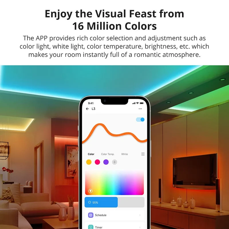 Sonoff L3-5M Fita LED Smart WiFi RGB IP20 5M
