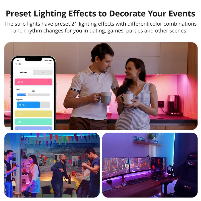 Sonoff L3-5M Fita LED Smart WiFi RGB IP20 5M