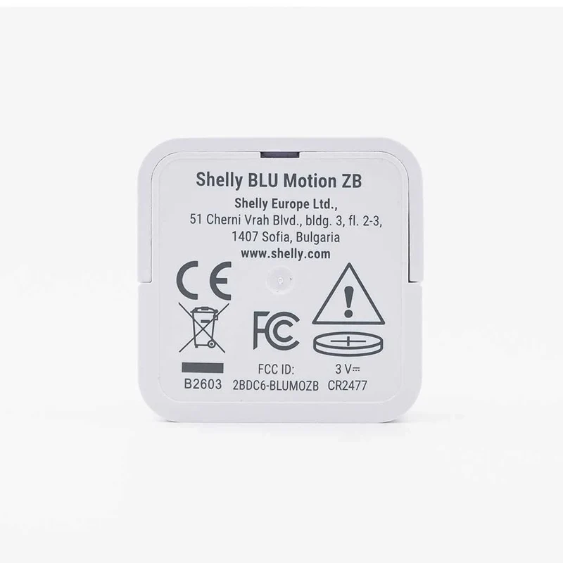 Shelly BLU Motion ZB - Sensor Movimento e Luz Zigbee BT