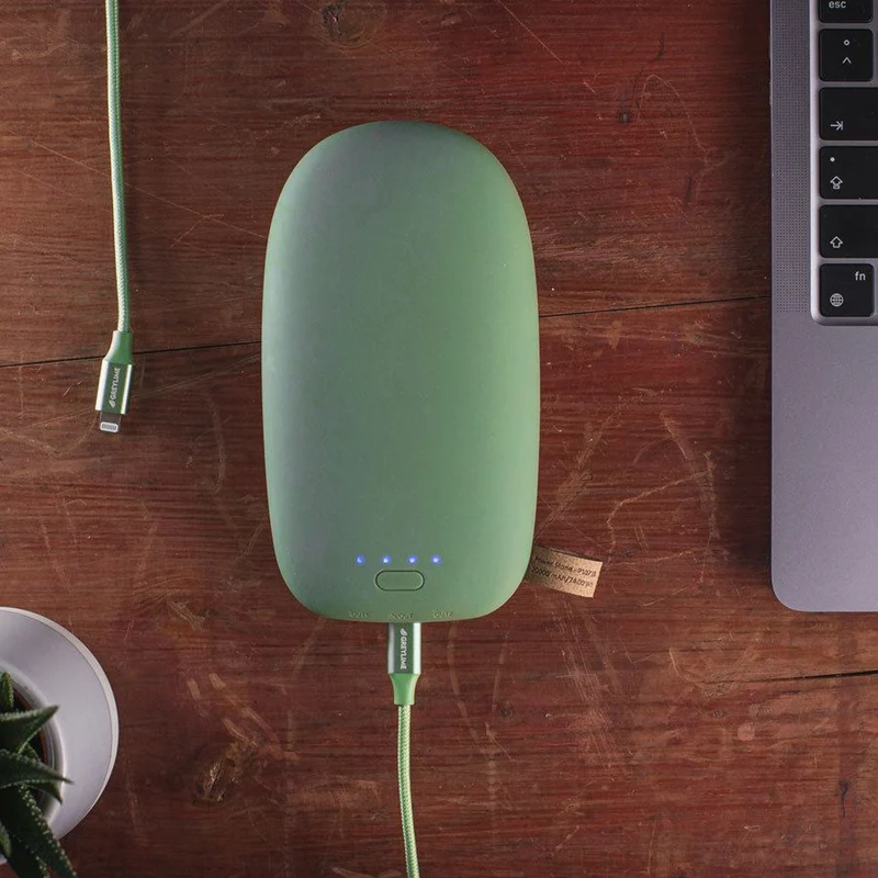 GreyLime Power Stone ll, 20.000 mAh Powerbank USB-C PD 30W & USB-A, Grøn