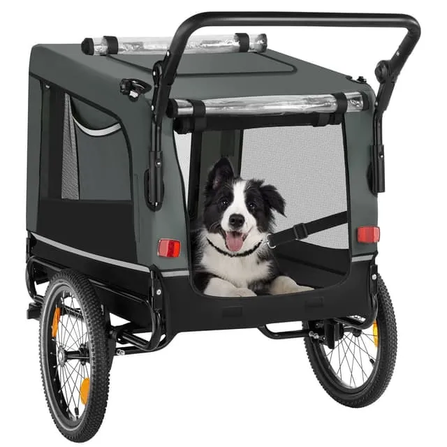 Tectake WoofRider Foldable Dog Bicycle Trailer & Jogger