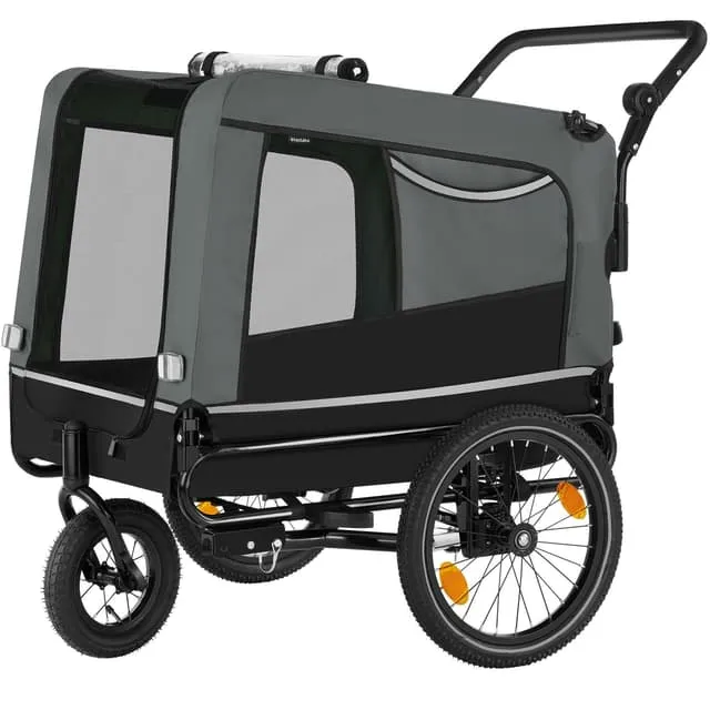 Tectake WoofRider Foldable Dog Bicycle Trailer & Jogger