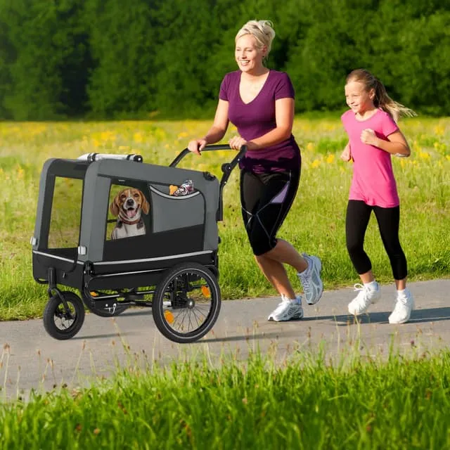 Tectake WoofRider Foldable Dog Bicycle Trailer & Jogger