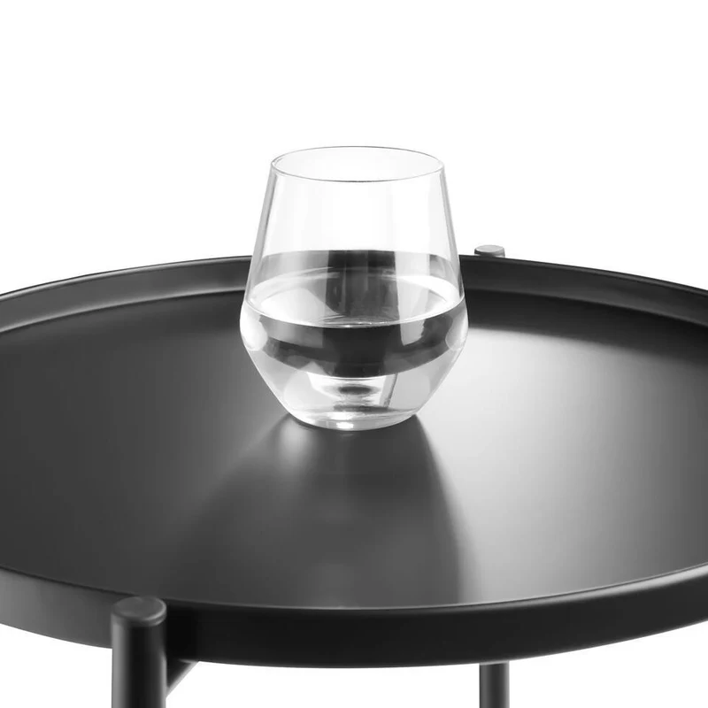 Tectake Side Table Sunderland, Industrial Dark Wood, Rustic