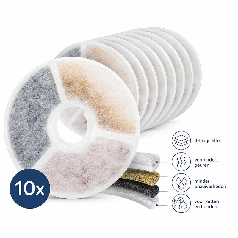 Waterfilter Huisdieren / Water Fontein - 10 Stuks