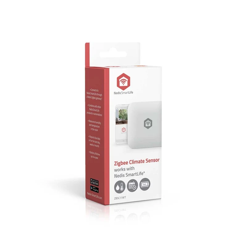 SmartLife Klimaatsensor Zigbee 3.0 - Batterij Gevoed - Android™ / IOS