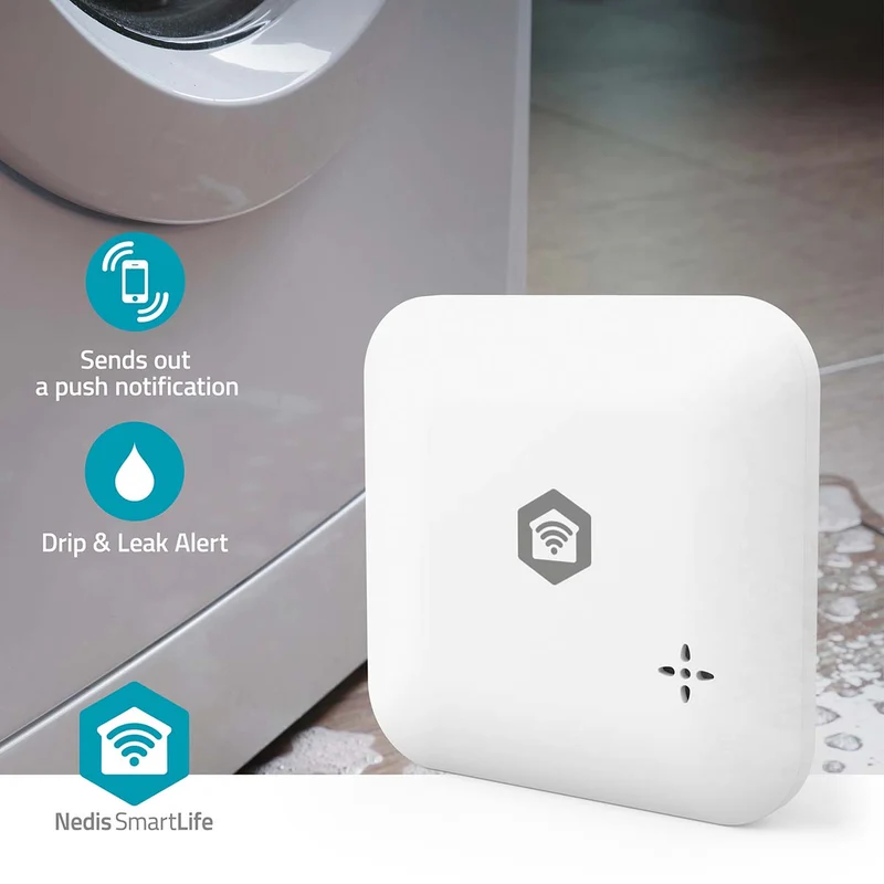 SmartLife Water Detector Wi-Fi - Batterij Gevoed - Verlenging inbegrepen