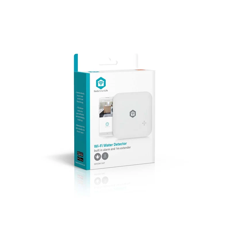 SmartLife Water Detector Wi-Fi - Batterij Gevoed - Verlenging inbegrepen