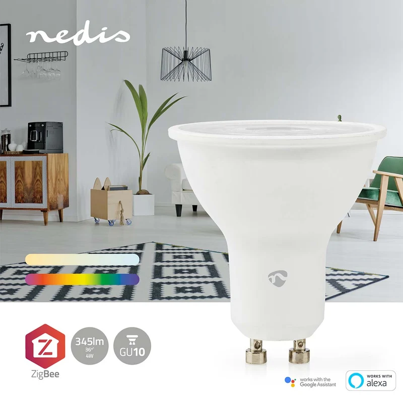 SmartLife Multicolour Lamp Zigbee 3.0 - GU10 - 345 lm