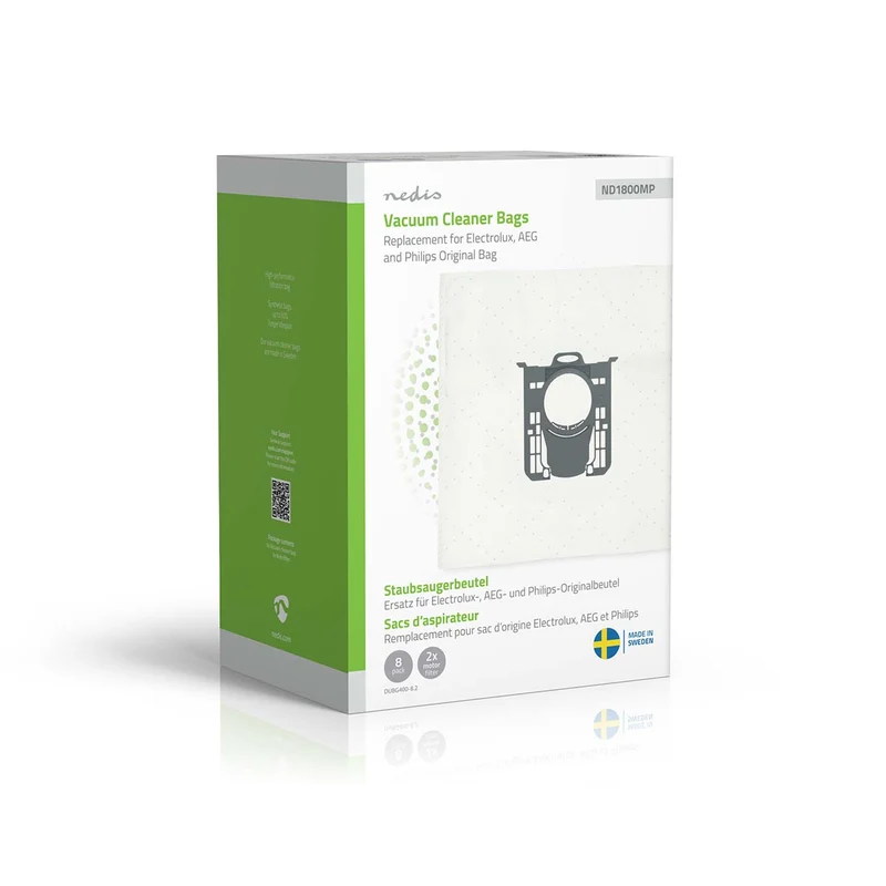 Stofzuigerzak 8 Stuks - Synthetisch - Meest verkocht voor: Replacement for Electrolux, AEG and Philips Original Bag