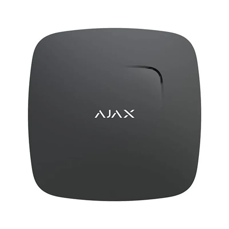Detector de fumo e sensor de temperatura Preto Plus - Ajax FireprotectPlus