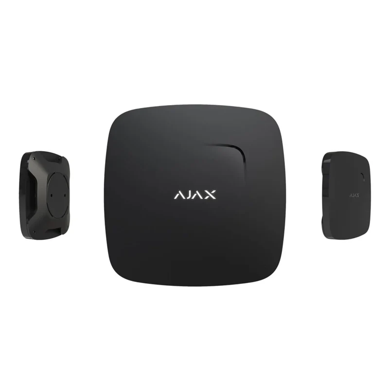 Detector de fumo e sensor de temperatura Preto Plus - Ajax FireprotectPlus