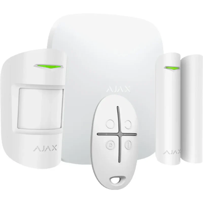 Ajax Hub Kit - Kit Alarme Sem Fios Branco