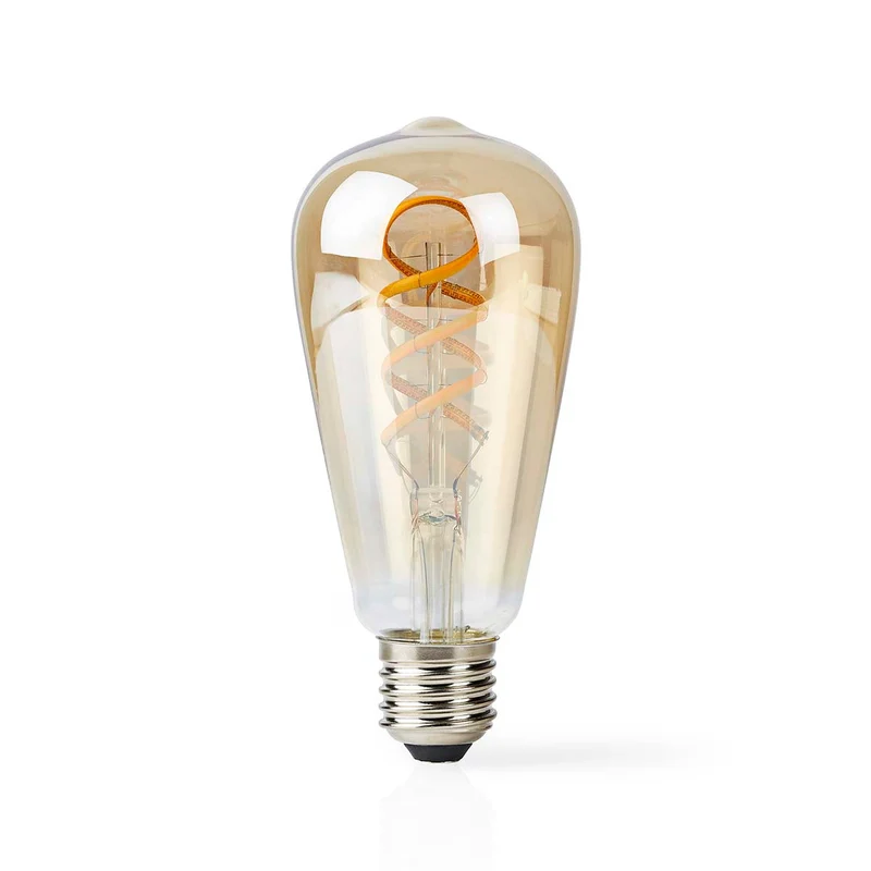 Nedis Lâmpada de Filamento LED SmartLife Wifi-E27-ST64-1800-6500 K