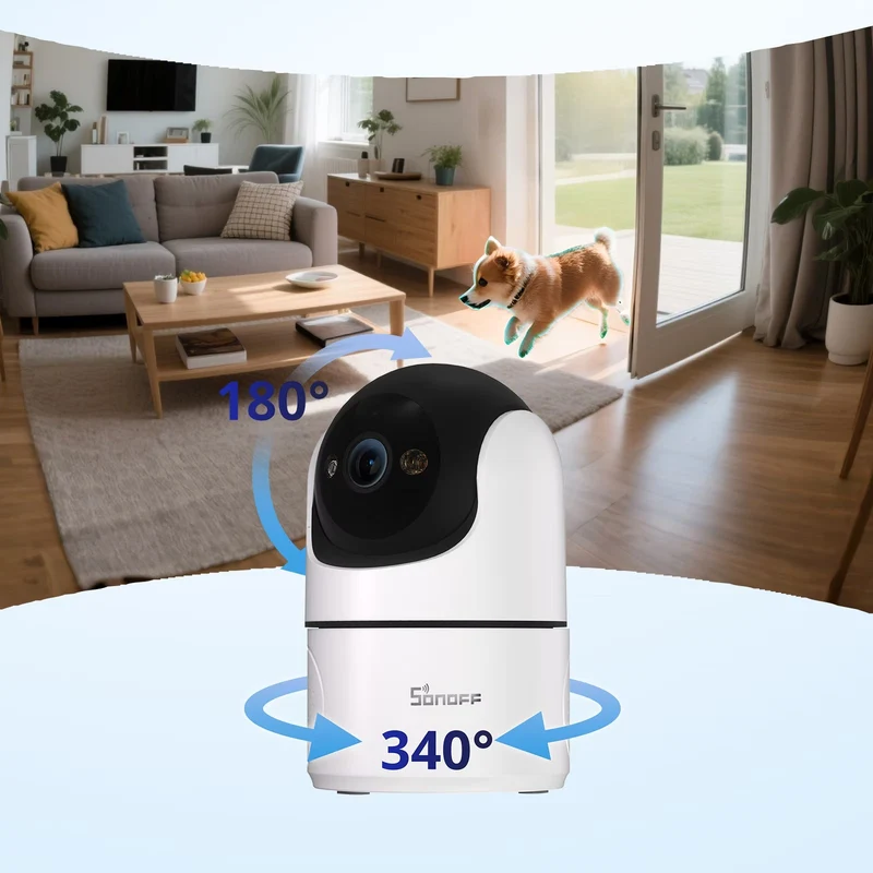 Sonoff Câmara Pan Tilt 1080P WiFi - Sonoff CAM-PT2
