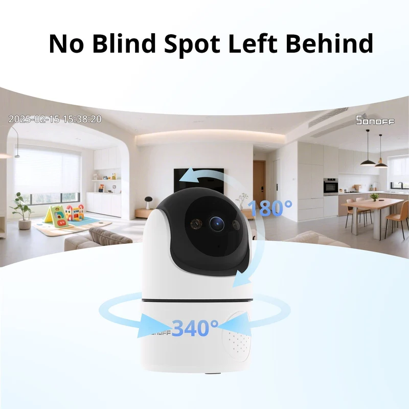 Sonoff Câmara Pan Tilt 1080P WiFi - Sonoff CAM-PT2