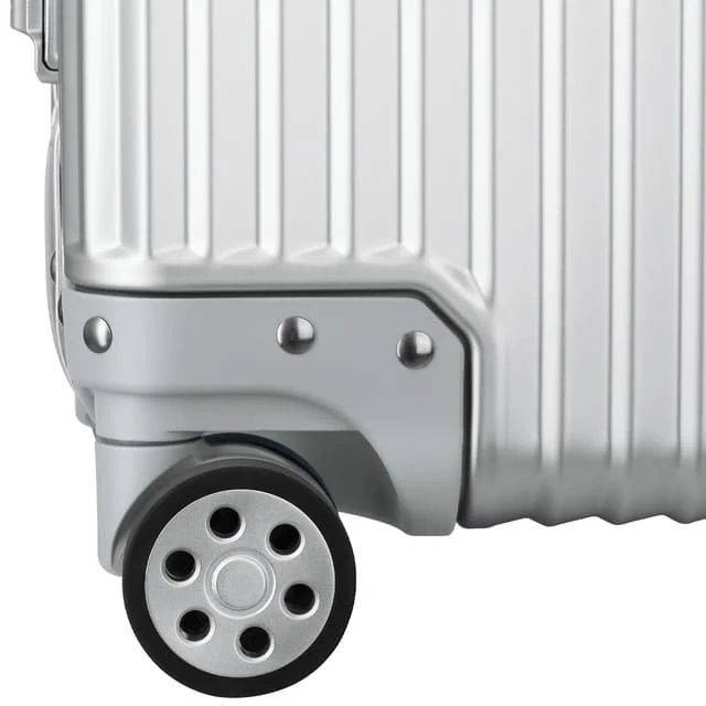 Tectake Airway Aluminium Cabin Trolley Suitcase with TSA Lock, Silver