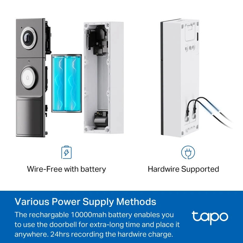 TP-Link KIT Videoporteiro Inteligente WiFi 2K 5MP 180° - Tapo D235