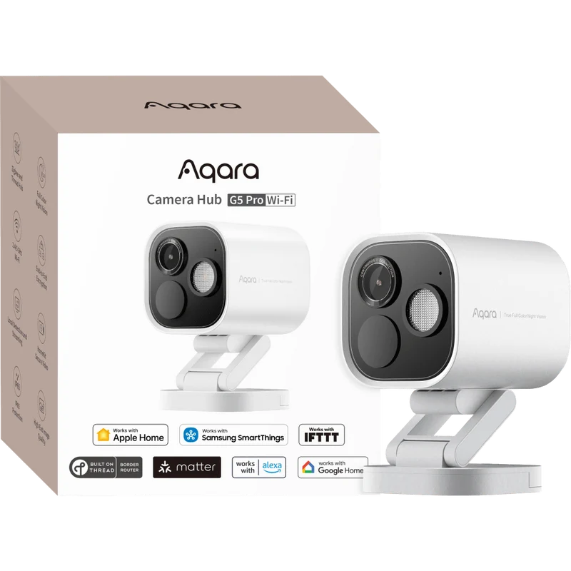 Aqara Camera Hub G5 Pro, Wi-Fi - White